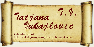 Tatjana Vukajlović vizit kartica